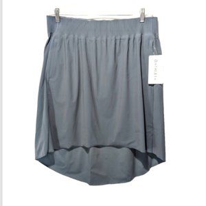 NWT Athleta Comic Pull-On Hi-Low Skirt Plus Size 1X Gray